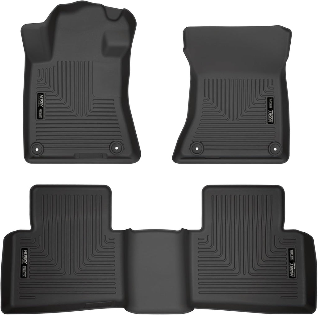 Husky Liners Weatherbeater Floor Mats | Fits 2019-2026 Nissan Altima | Front & 2nd Row, 3-pc Black - 99381