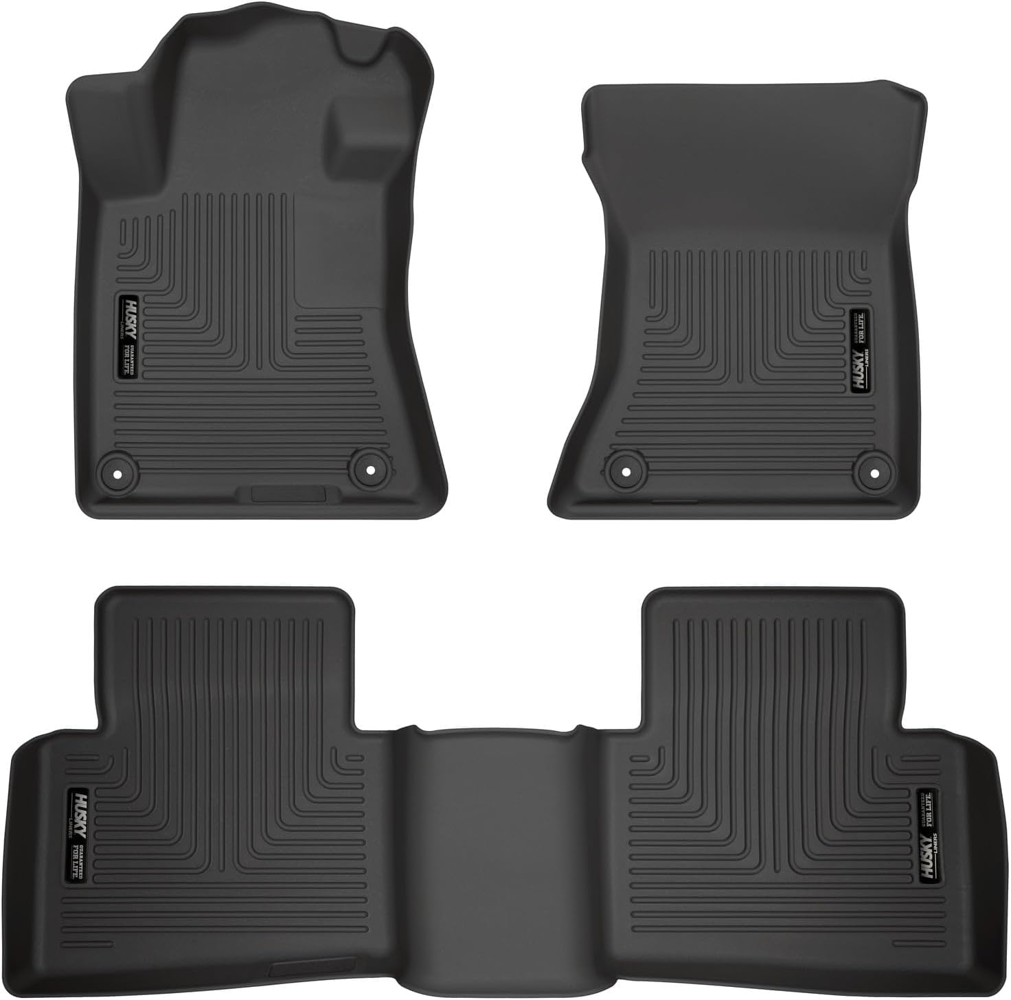 Husky Liners Weatherbeater Floor Mats | Fits 2019-2026 Nissan Altima | Front & 2nd Row, 3-pc Black - 99381