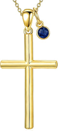 18K Gold Cross Pendant for Women Gold Cross Necklace 18K Gold Jewelry Religious Gift
