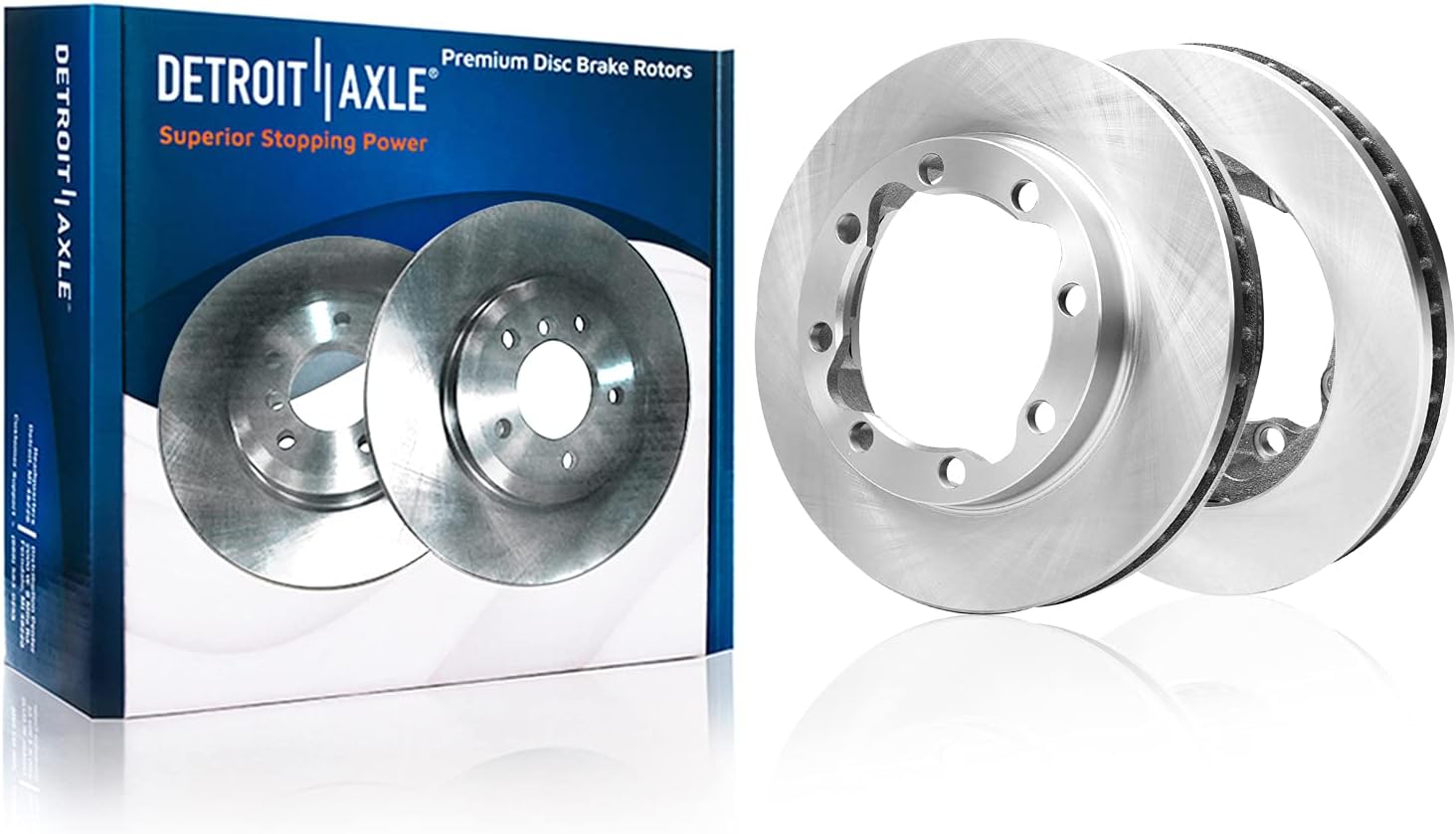 Detroit Axle - Front Brake Kit for 1994-1999 Dodge Ram 2500 3500, 90-00 Chevy GMC K3500 Disc Brake Rotors Ceramic Brakes Pads 1995 1996 1997 1998 Replacement: 12.52' inch Rotor