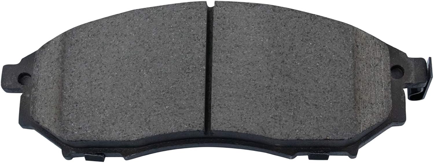 TRQ Performance Front Brake Pad and Rotor Set Ceramic Coated Drilled Slotted Compatible with 2003-2004 Infiniti M45 2002-2006 Q45