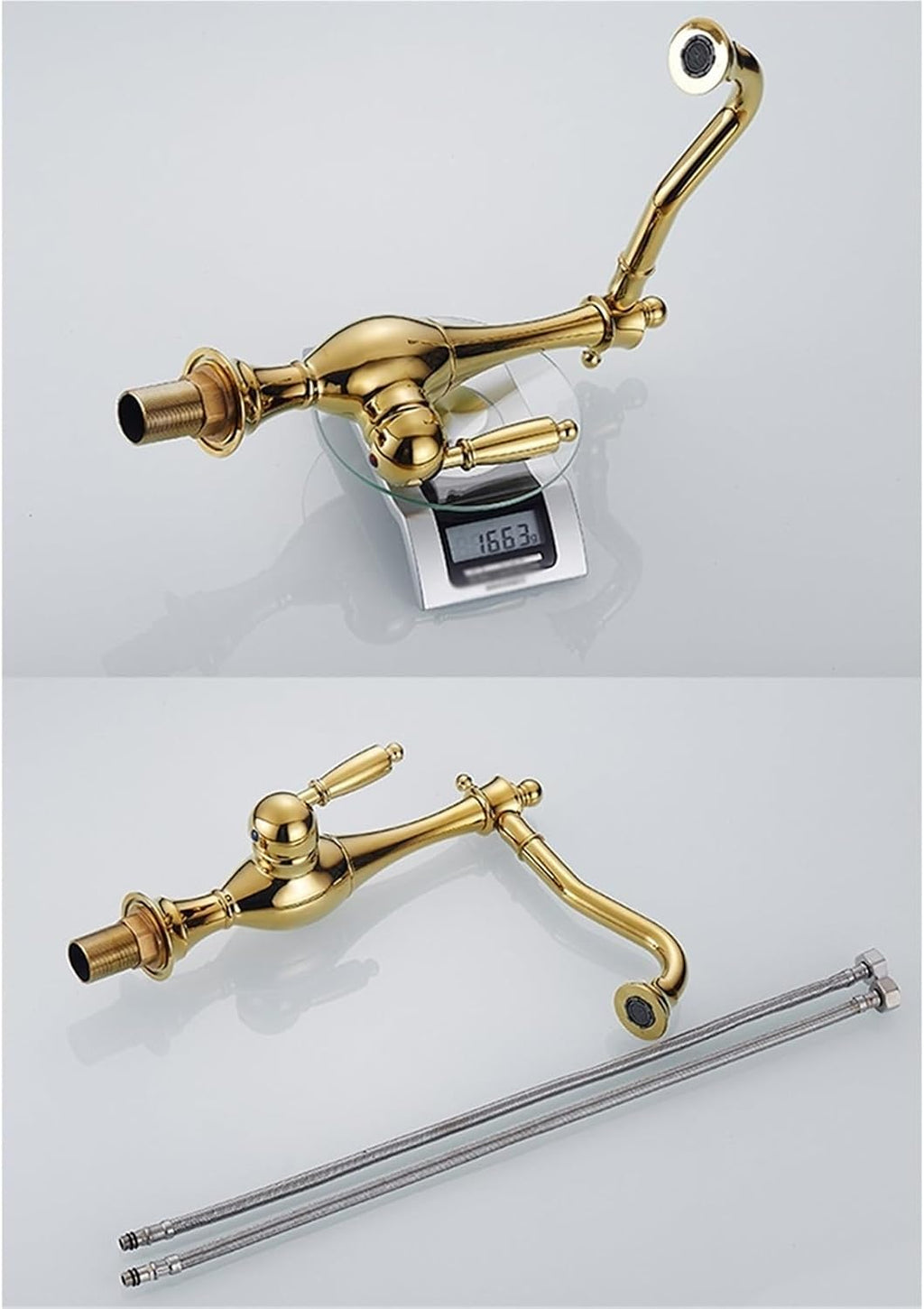 Kitchen Faucets 360 Rotate Kitchen Mixer Tap Cold Hot Water Crane Sink Taps Basin Faucet(Antique Brass)