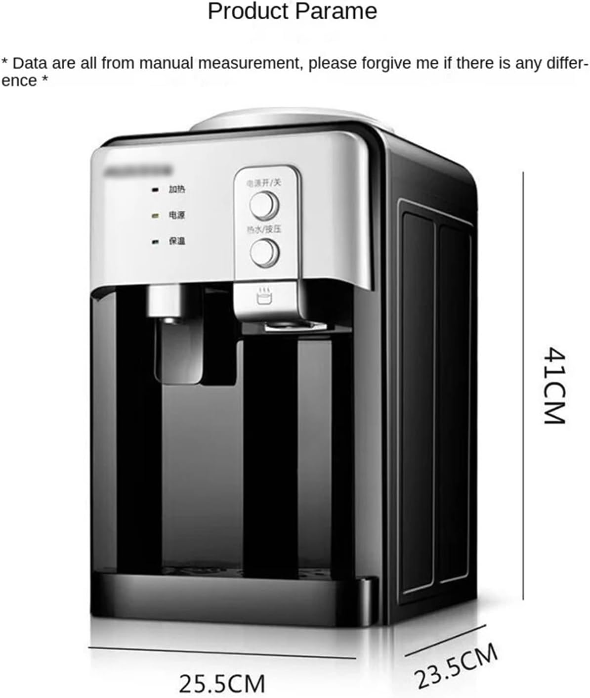 hot Water dispensers Stainless Steel Inner Tank Water Dispenser Mini Desktop Cooling Heating Ice and Hot for Students and Dorms Hot Water Dispenser Instant hot Water Dispenser (Color : Warm Hot)