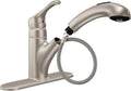 Moen Renzo Spot Resist Stainless One-Handle Pullout Kitchen or Laundry Faucet Featuring Power Clean, CA87316SRS