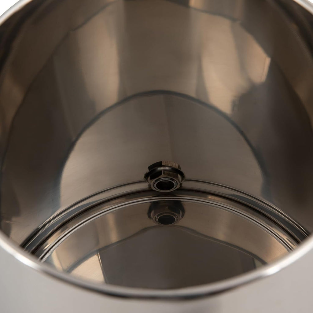 3.4 Gallon Stainless Steel Coffee Urn with Continuous Heating Faucet Hot Beverage Dispenser for Tea Water Parties Buffet Catering(Fuel Gold)