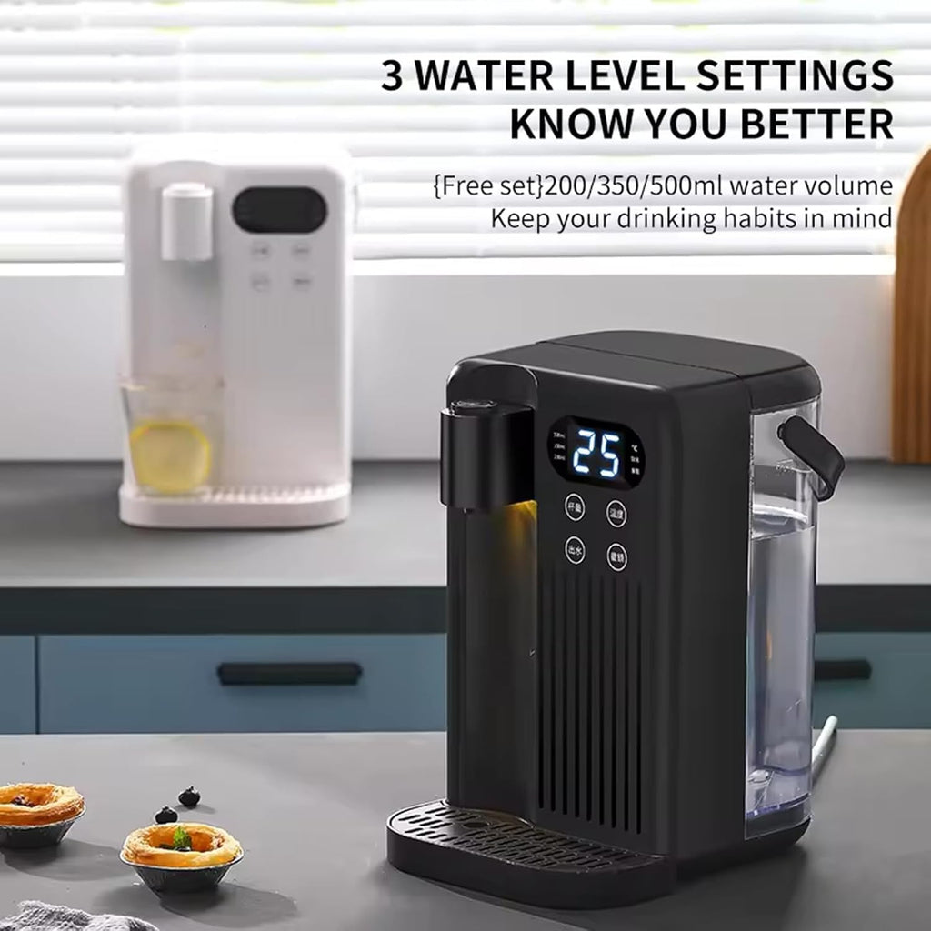2000W Electric Instant Hot Water Dispenser, Energy Efficient Boiling Kettle with 3L Water Tank, 12 Gear Water Temperature and 8 Gear Water Volume Control, Quick(Black)