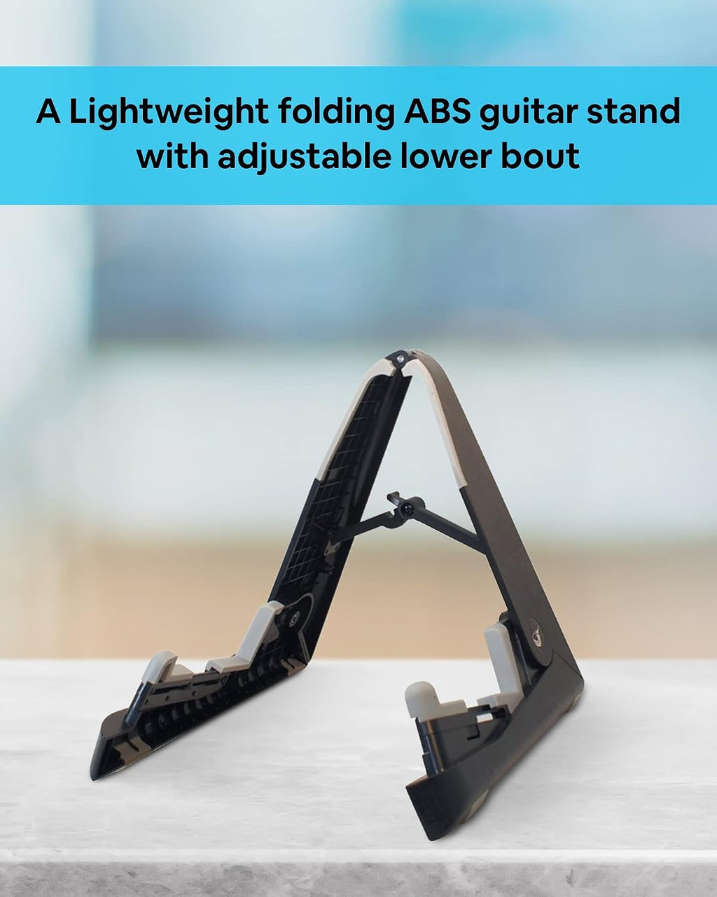 Journey Instruments Solid Sitka Collapsible Travel Guitar with Folding ABS Guitar Stand