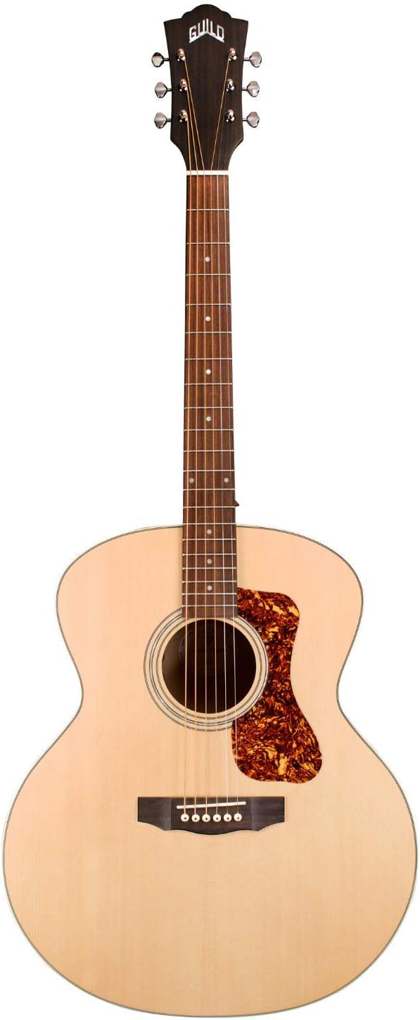 Guild F 240E Jumbo Acoustic Elec Guitar Natural