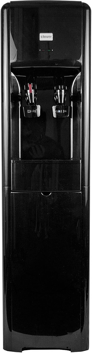Clover D16 Water Dispenser -Hot and Cold Bottleless, High Capacity -Gloss Black