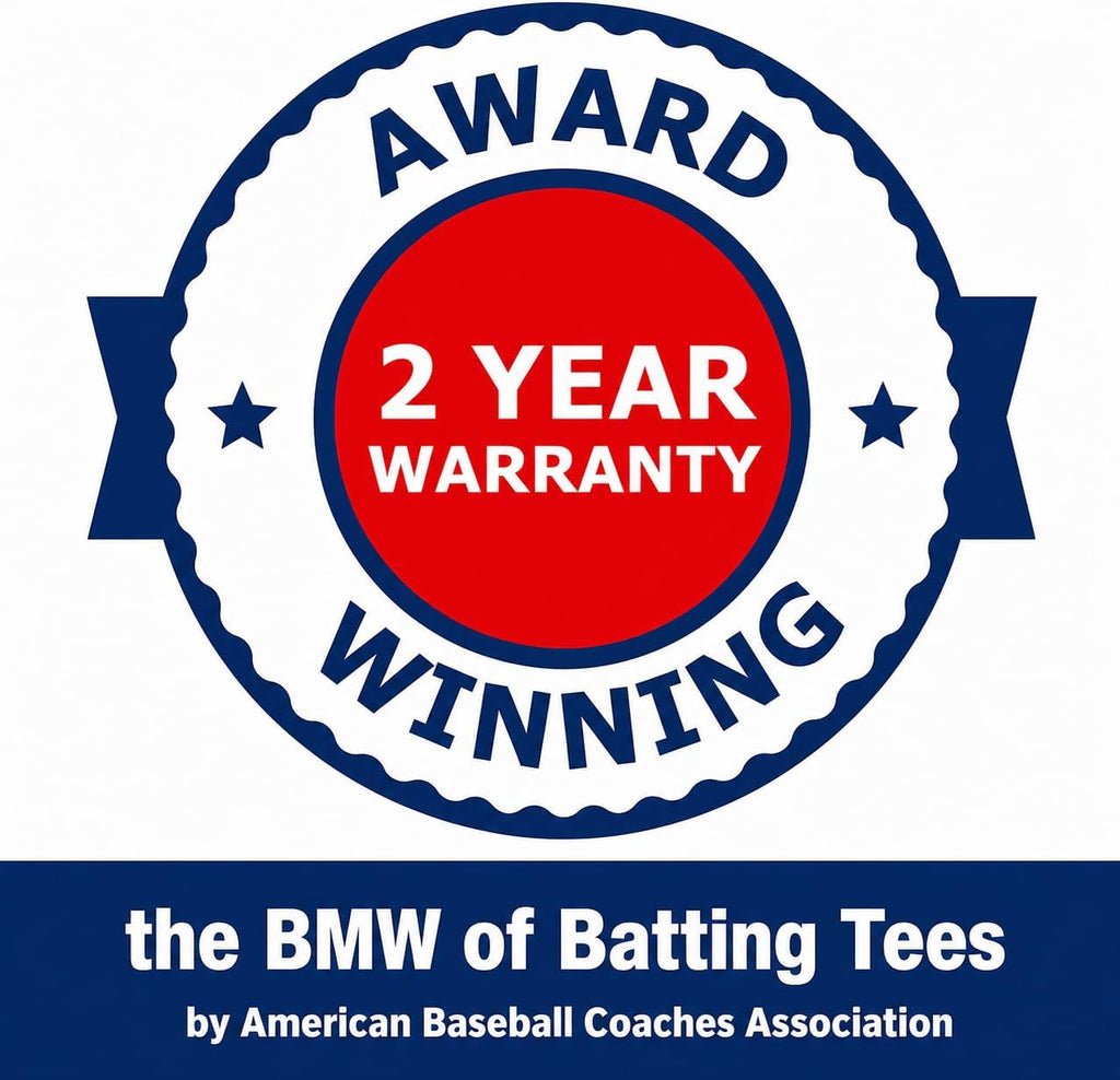 G Tee Classic Baseball/Softball Batting Tee Adjustable | Flexible Rubber Cup & Stainless Steel Aluminum Base | Best Tee for All Ages | Used by Pros | Made in USA 2 Year Warranty