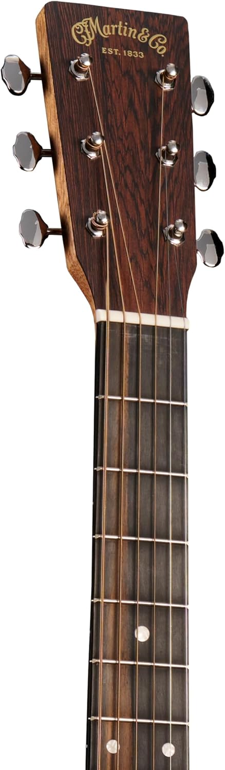 Martin 000-13E Retro Walnut Road Series Acoustic-Electric Guitar – Spruce Top & Walnut | Gloss Finish | E1 Electronics with Built-In Tuner | Softshell Case Included (Right)