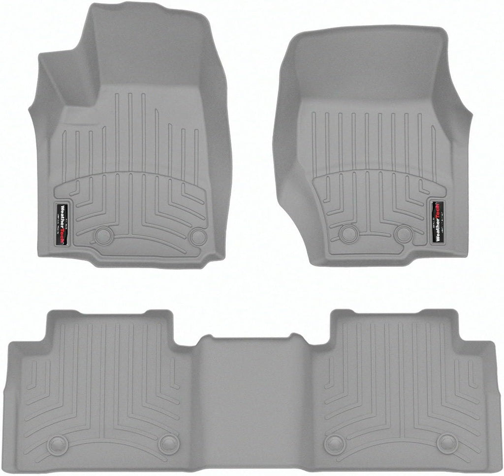 WeatherTech Custom Fit FloorLiners for Jeep Grand Cherokee, Grand Cherokee, 1st & 2nd Row (4617821-4616965), Grey