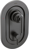 Moen Gibson Matte Black Posi-Temp with Built-in 3-Function Transfer Valve Trim Kit, Valve Required, T2900BL