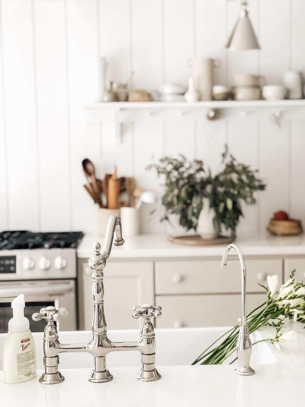 Kingston Brass KS3196AL 1/4 Turn Water Filtration Faucet, Polished Nickel