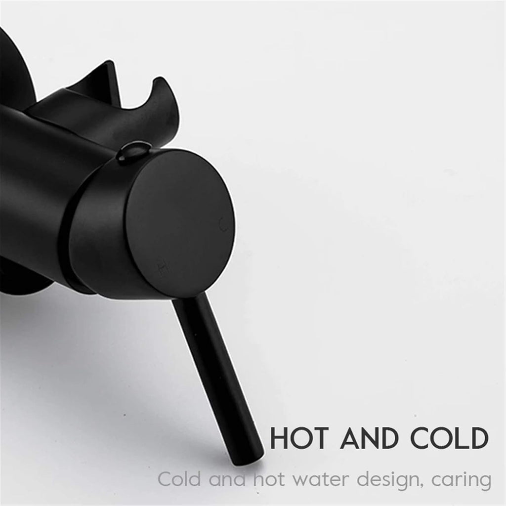 Black Bidet Faucets Cold & Hot Water Mixer Washer Muslim Shower hygienic Wall Mounted