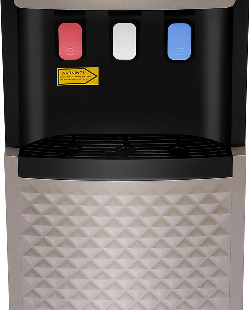 Bottom Loading Water Dispenser with Hot, Cold & Room Temperature Water - 500W Heating & 90W Cooling - Safe, Energy-Saving & User-Friendly Design for Home, Office (Silver Grey)
