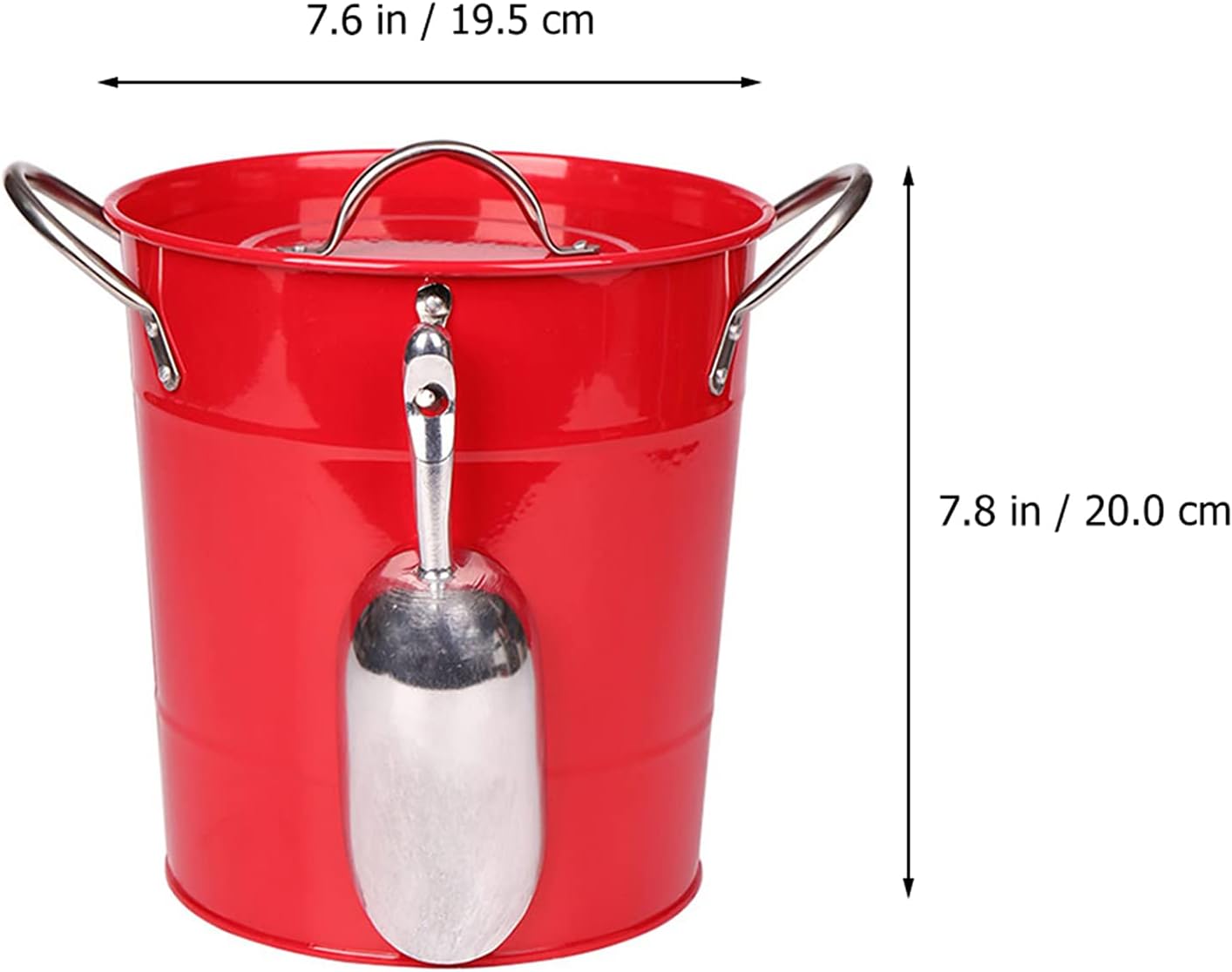 Ice Bucket,Ice Bucket with Lid and Ice Tongs,3.5L Metal Double Walled Ice Bucket Set, Home Kitchen Gifts with Lid, Modern Ice Bucket, Ice Buckets for Parties, Durable Ice Bucket, Ideal for P