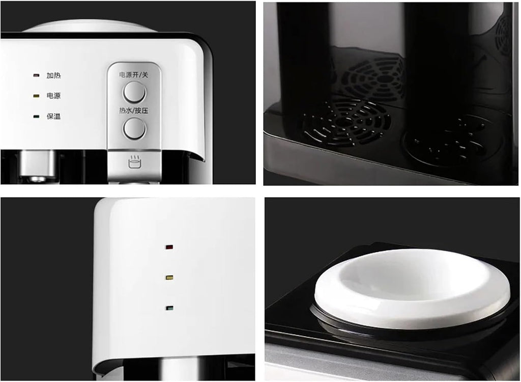 hot Water dispensers Stainless Steel Inner Tank Water Dispenser Mini Desktop Cooling Heating Ice and Hot for Students and Dorms Hot Water Dispenser Instant hot Water Dispenser (Color : Warm Hot)