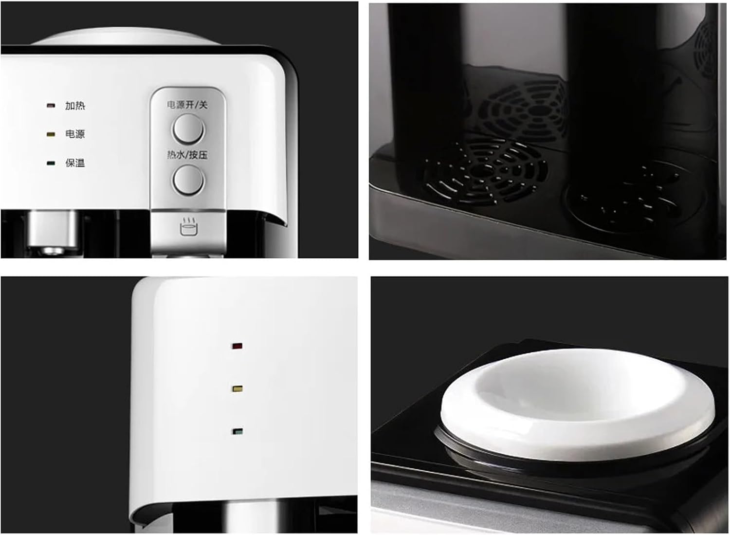 hot Water dispensers Stainless Steel Inner Tank Water Dispenser Mini Desktop Cooling Heating Ice and Hot for Students and Dorms Hot Water Dispenser Instant hot Water Dispenser (Color : Warm Hot)
