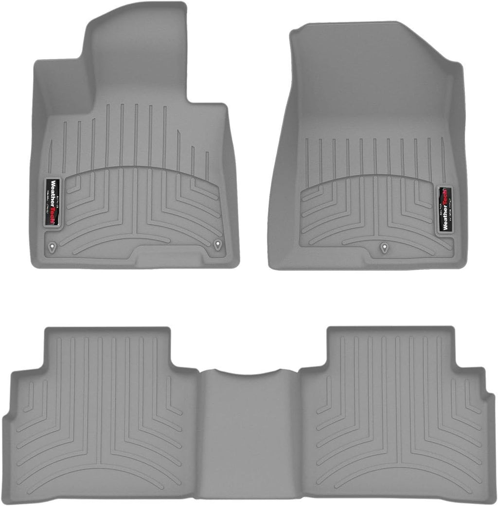 WeatherTech Custom Fit FloorLiners for Kia Sportage - 1st & 2nd Row (461732-1-2), Grey