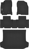 Floor Mats & Cargo Liner for 2006 2007 2008 2009 2010 2011 2012 Toyota RAV4,1st 2nd Row with Trunk Mat,TPE All Weather Protection Slush Floor Liner Black