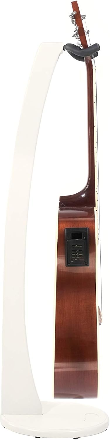 Ruach GS-1 Wooden Acoustic Guitar Stand Hanger for Acoustic and Electric Guitar - White