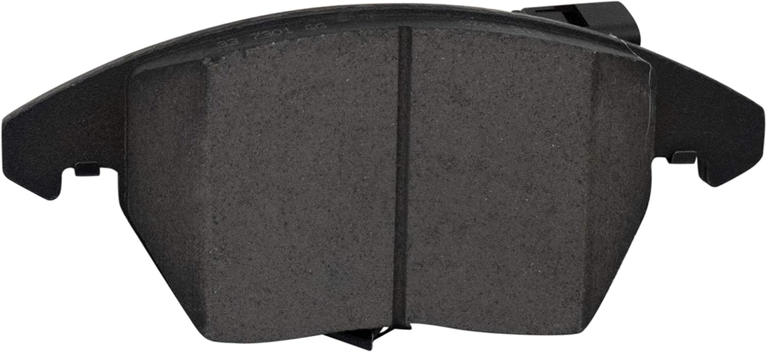 TRQ Performance Front Brake Pad and Rotor Set Ceramic Drilled Coated Rotors Calipers Compatible with 2005 Volkswagen Jetta 06-09 Rabbit 2010 Audi A3 10-14 Golf 10-15 Jetta 12-19 Beetle 2013 GTI