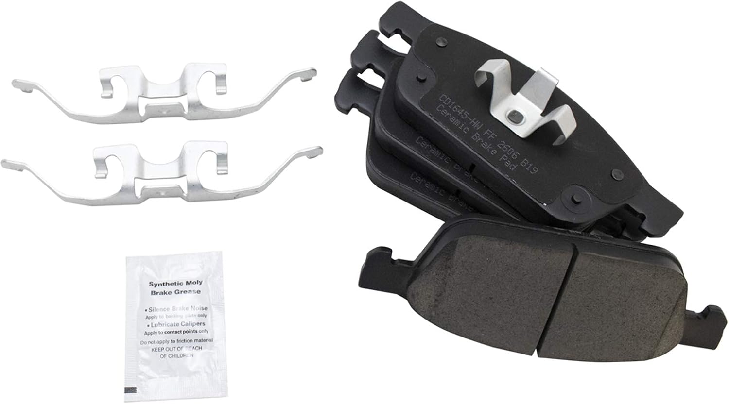 TRQ Performance Front Brake Pad and Rotor Set Ceramic Coated Drilled Slotted Rotors Compatible with 2013-2017 Ford Escape 2014-2018 Transit Connect