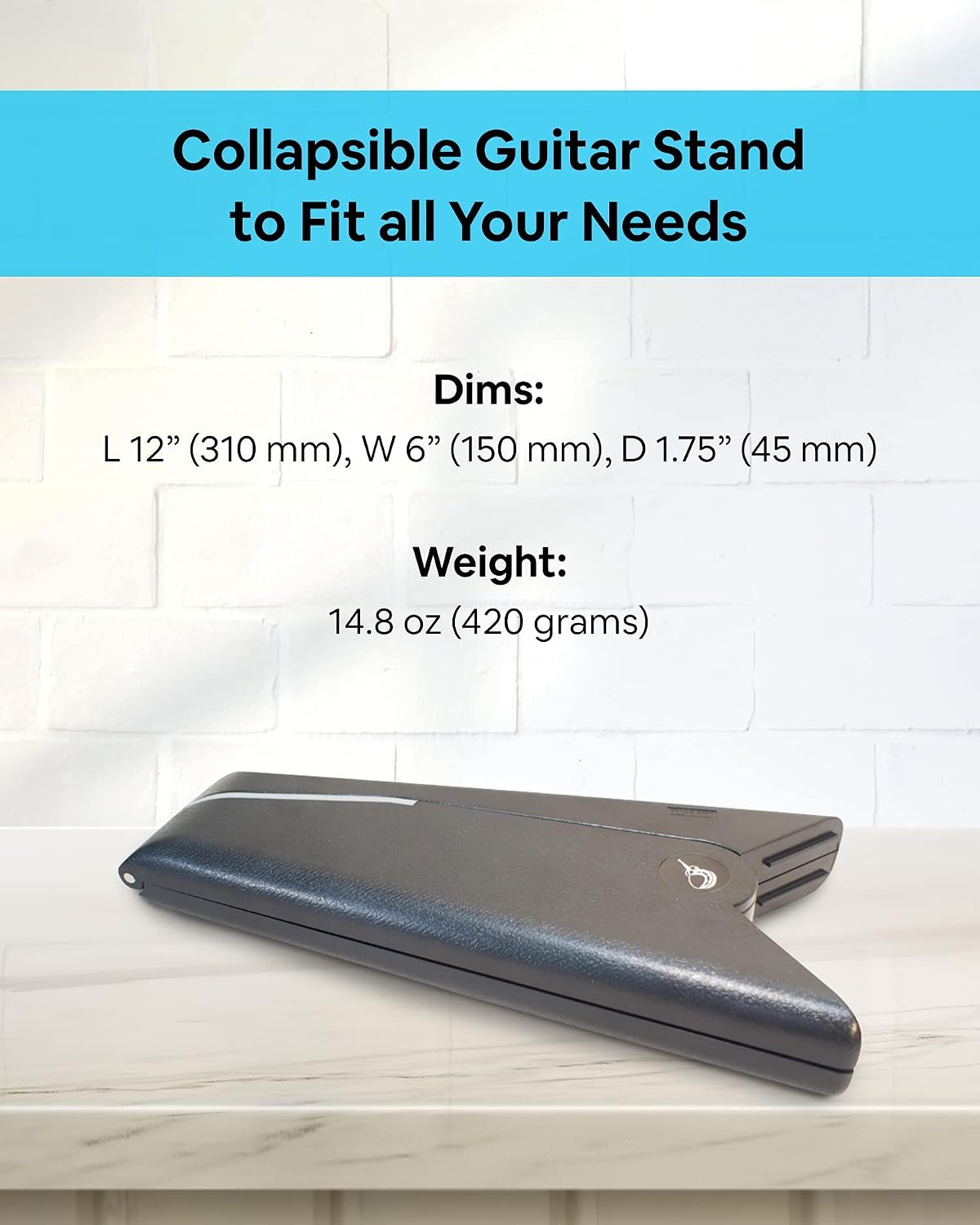 Journey Instruments Solid Sitka Collapsible Travel Guitar with Folding ABS Guitar Stand