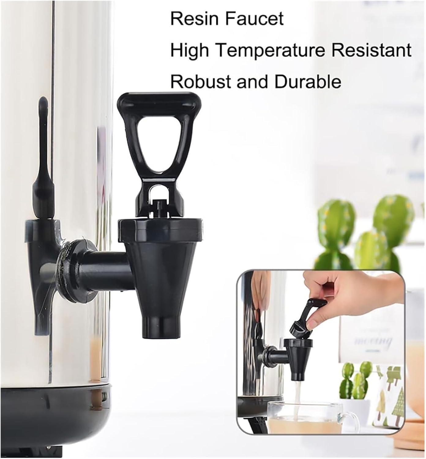 Commercial Coffee Urn，Insulated Stainless Steel Hot Water Dispenser With Faucet, 6L-20L Capacity For Coffee, Tea & Beverages - Commercial & Home Use