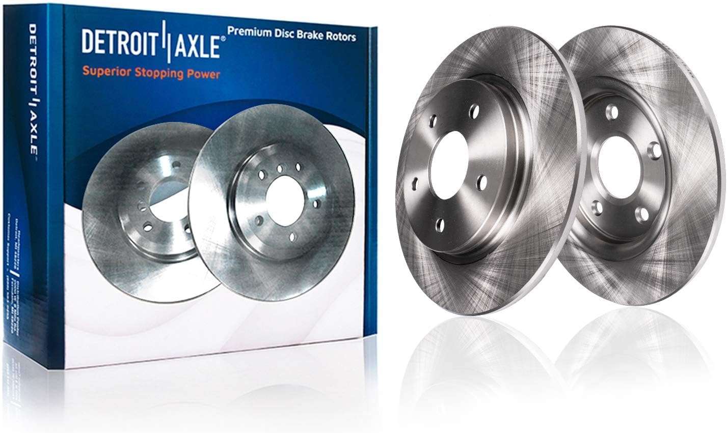 Detroit Axle - Brake Kit for 2013 2014 2015 2016 2017 2018 Acura RDX, Disc Brake Rotors Ceramic Brakes Pads with Hardware Replacement: 12.28' inch Front & 12.00' inch Rear Rotor