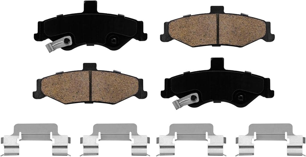 Detroit Axle - Brake Kit for 1998-2002 Chevrolet Camaro Pontiac Firebird Disc Brake Rotors Ceramic Brake Pads with Hardware 1999 2000 2001 Replacement : 11.92' inch Front and 12.01' inch Rear Rotors