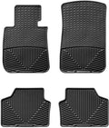 WeatherTech All-Weather Floor Mats for BMW 325i, 328i, 335i - 1st & 2nd Row (W61-W141), Black