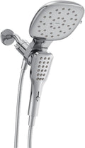 Moen Verso Infiniti Dial Square Rain Shower Head with Detachable Hand Shower Combo, 7-Inch Spray Head, Chrome, 220C5