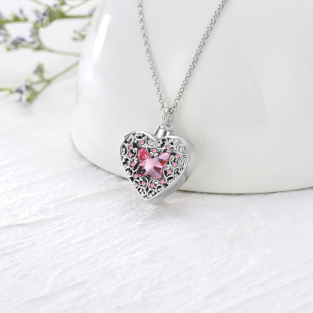 Dorunmo Personalized Heart Urn Locket Necklace for Ashes and Pictures 925 Sterling Silver Customized Locket Memorial Keepsake Cremation Jewelry for Ashes for Women Men Keep Someone Near to You