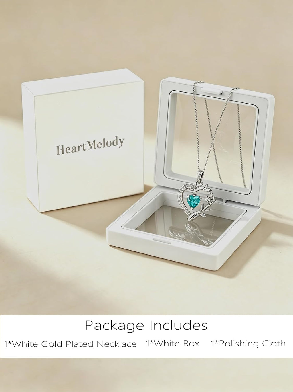 HeartMelody Heart Necklaces for Women Gold,14k 18K White Gold Plated Dainty Rose Butterfly Necklace with Garnet Birthstone Pendant Necklace Everyday Jewelry Birthday Christmas Gifts for Women Mom Her