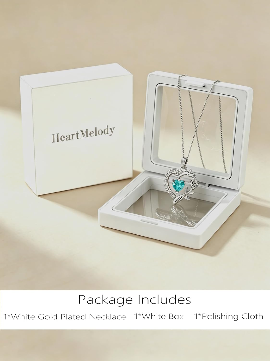 HeartMelody Heart Necklaces for Women Gold,14k 18K White Gold Plated Dainty Rose Butterfly Necklace with Garnet Birthstone Pendant Necklace Everyday Jewelry Birthday Christmas Gifts for Women Mom Her
