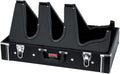 Gator Cases Gig Box Jr. Pedal Board with Built in 3x Guitar Stand and G-BUS Multi Output Power Supply | Fits Most Electric and Acoustic Guitars, Pedal Surface 21.5' x 15' (GW-GIGBOXJRPWR)