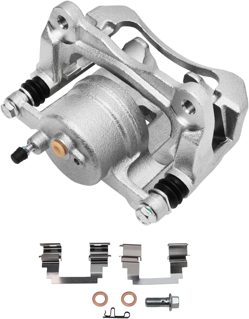 Detroit Axle - Front Brake Kit for 03-08 Pontiac Vibe Toyota Corolla Matrix, Disc Brake Calipers Ceramic Brake Pads 2003 2004 2005 2006 2007 2008 Replacement