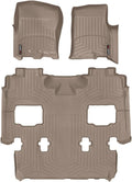 WeatherTech Custom Fit FloorLiners for Ford Expedition, Navigator, Full Set (453531-4510402), Tan
