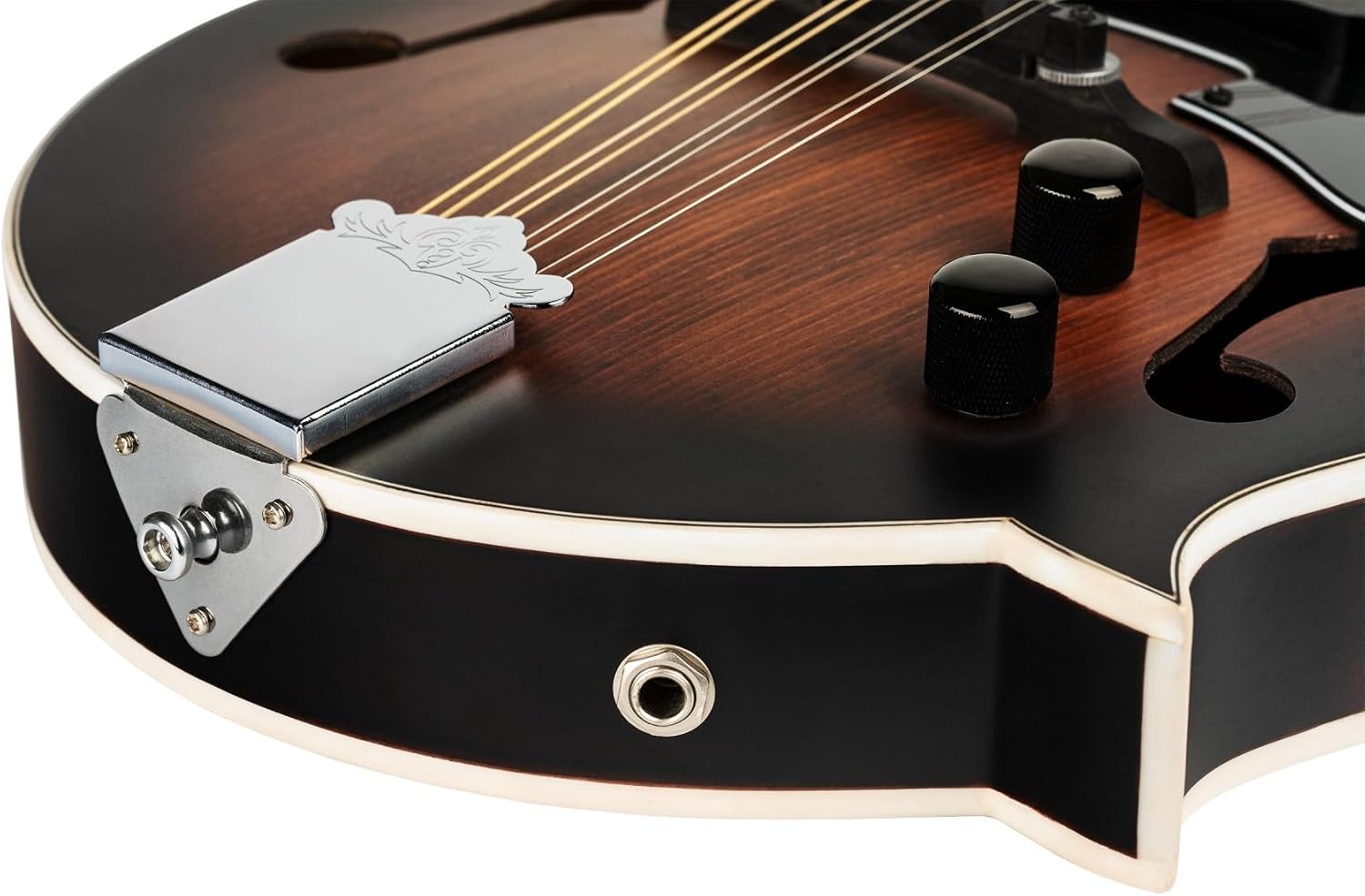 Ortega Americana Series F-Style Acoustic-Electric Mandolin, Satin Whiskey Burst (RMFE30-WB)