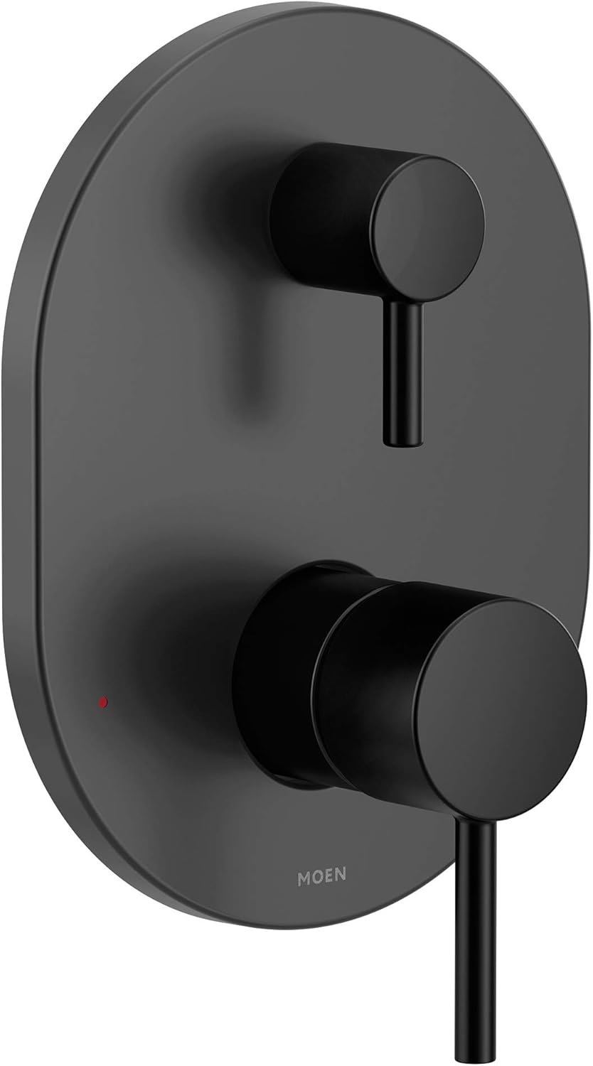 Moen Align Matte Black M-CORE 3-Series 2-Handle Shower Faucet Trim, Valve Required, UT3290BL