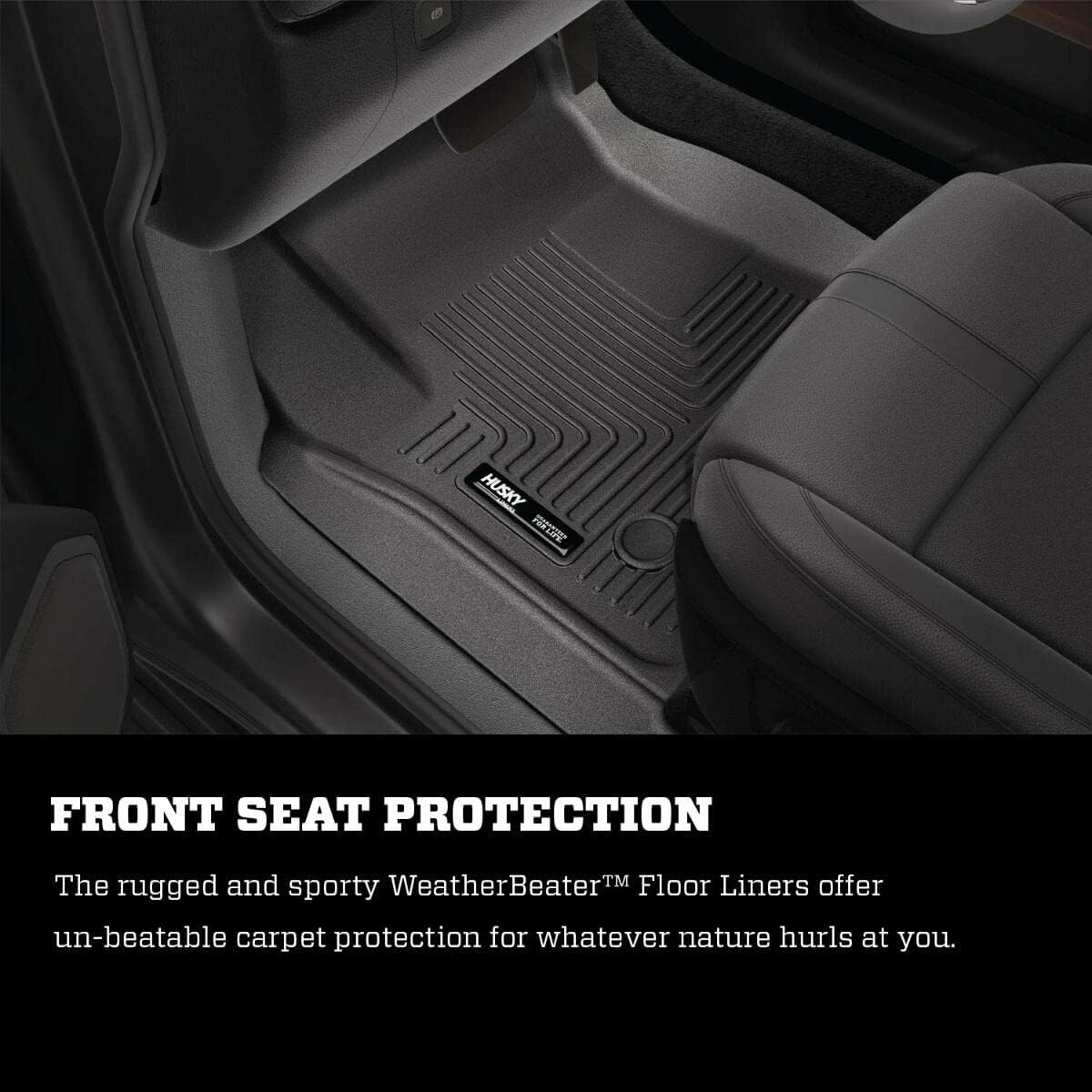 Husky Liners Weatherbeater Floor Mats | Fits 2019-2026 Nissan Altima | Front & 2nd Row, 3-pc Black - 99381