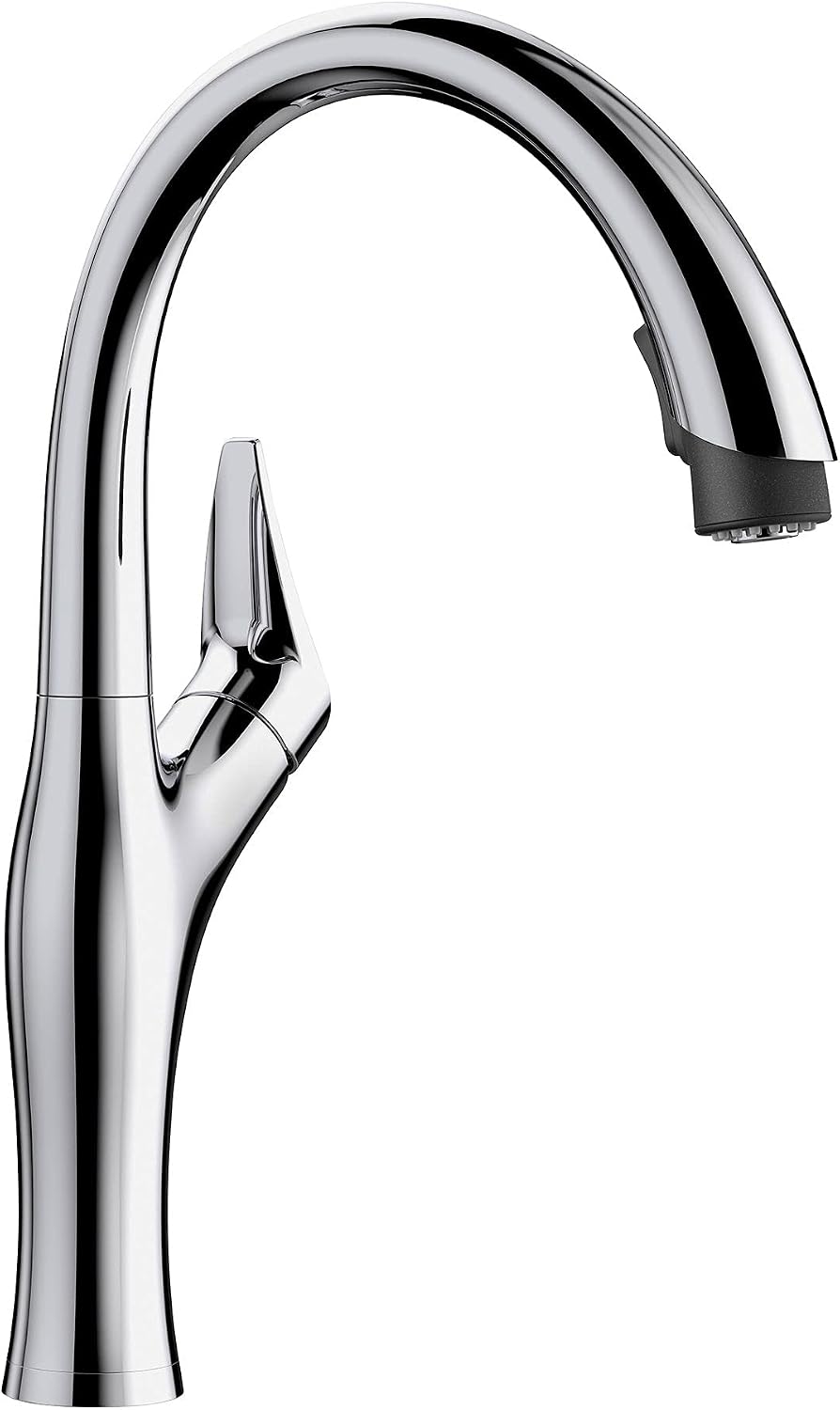 BLANCO, Polished Chrome 442038 ARTONA Pull-Down Dual Spray Kitchen Faucet, 1.5 GPM