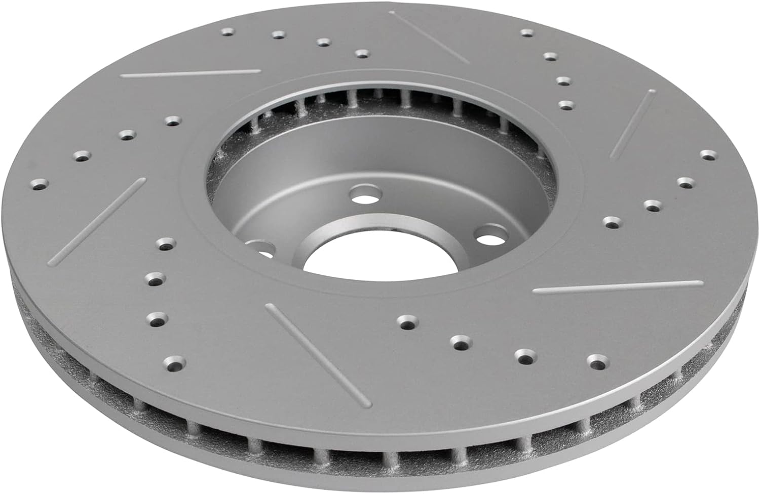 TRQ Performance Front Brake Pad and Rotor Set Ceramic G Coated Drilled Slotted Rotors Compatible with 2007-2018 BMW X5 2011-2019 X6