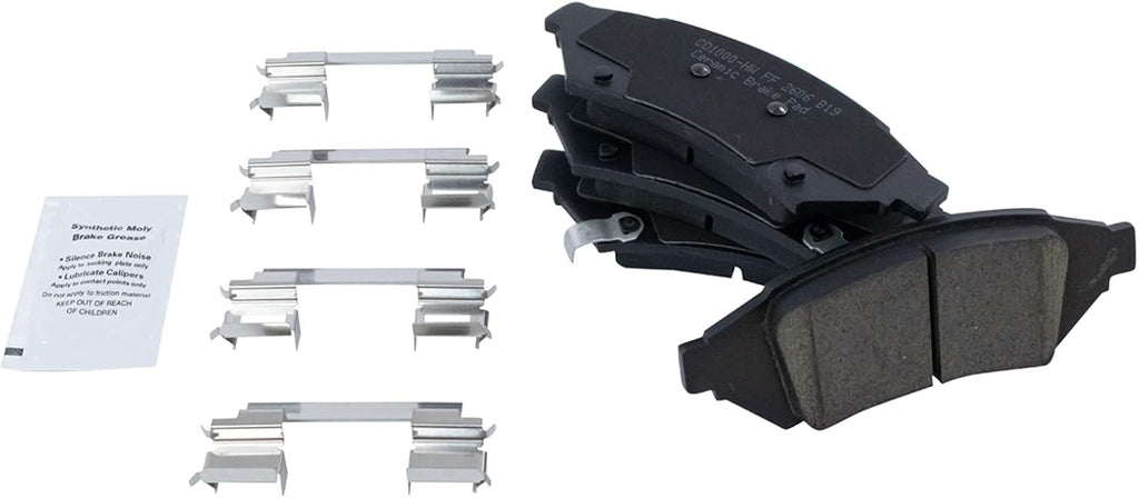 TRQ Performance Front Brake Pad and Rotor Set Ceramic G Coated Slotted Drilled Rotors Compatible with 2004 Pontiac Grand Prix