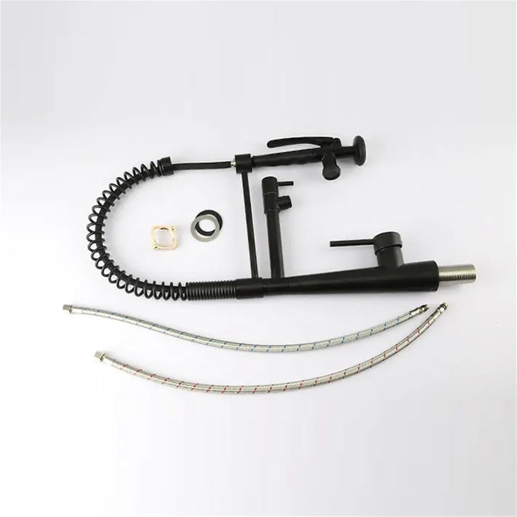Kitchen Faucet Multifunctional Pull Out 360 Degree Rotating Kitchen Faucet Hot and Cold(Nickel)