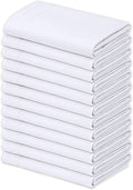 GOLD TEXTILES Bulk Pack of 72 Egyptian Cotton Standard/Queen Size Pillowcases, White T300-22'x32' (Fits up-to 20' X30' Pillow)- Ideal for use Hotels, Hospitals, School Hostel (Pillowcases - 72 Pack)