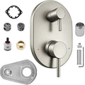 UT3290BN Brushed Nickel Shower Valve Trim Kit Compatible with Moen Align M-CORE 3-Series 2-Handle Shower Faucet Trim Includes 1213 Cartridge for Moen U232 U362 M-CORE Mixing Valve, Valve Require