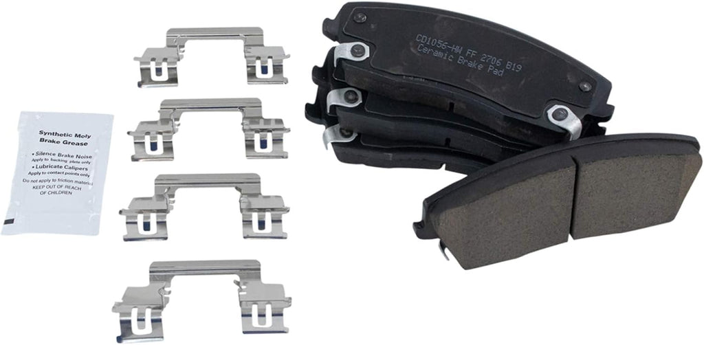 TRQ Performance Front Ceramic Brake Pad and Rotor Set Coated Drilled Slotted Compatible with 0709 Dodge Charger V6 3.5L RWD with 320 mm Diameter Front Rotors 0509 Chrysler 300 Limited RWD